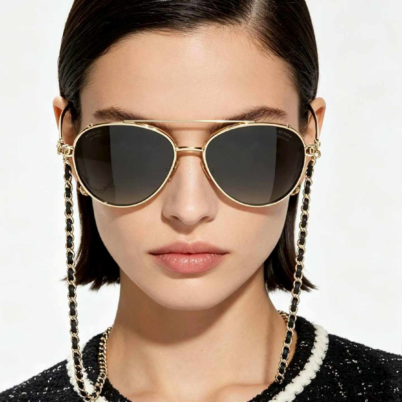 CH4292 Sunglasses Gold Gradient Gray