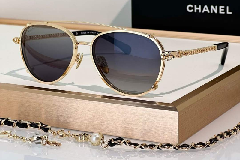 CH4292 Sunglasses Gold Gradient Gray