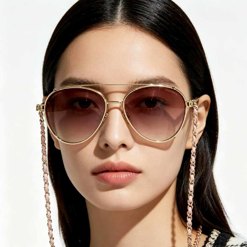 CH4292 Sunglasses Gold Gradient Pink