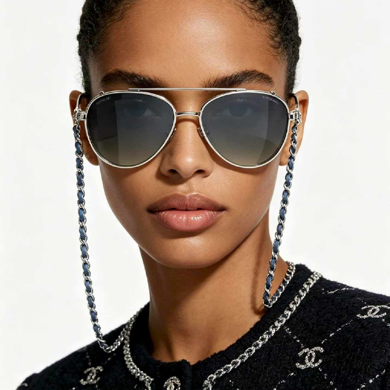 CH4292 Sunglasses Silver Gradient Gray