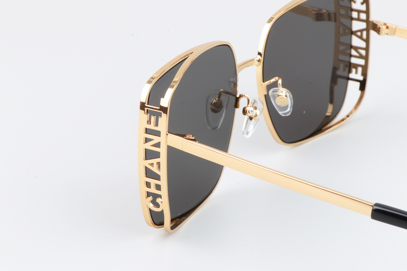 CH4581 Sunglasses Gold Black Gray