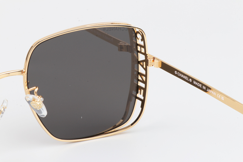 CH4581 Sunglasses Gold Black Gray