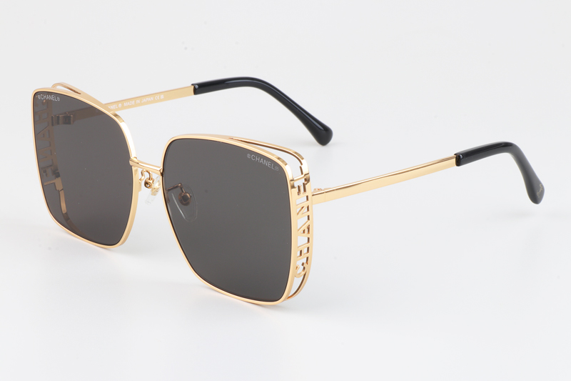 CH4581 Sunglasses Gold Black Gray