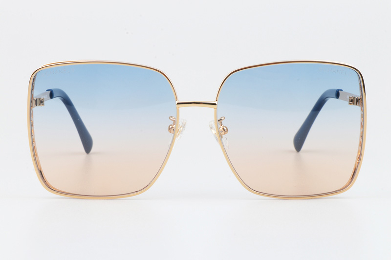 CH4581 Sunglasses Gold Blue Gradient Blue