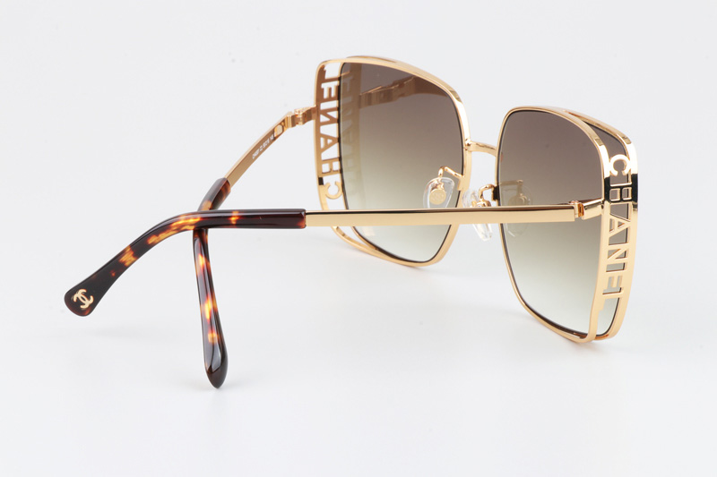 CH4581 Sunglasses Gold Tortoise Gradient Brown