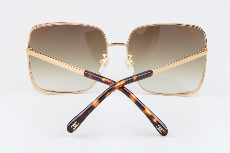 CH4581 Sunglasses Gold Tortoise Gradient Brown