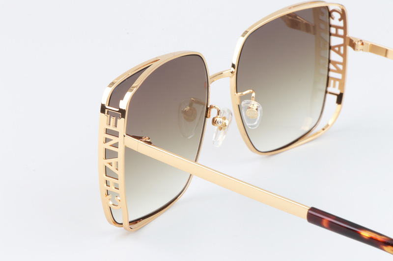 CH4581 Sunglasses Gold Tortoise Gradient Brown