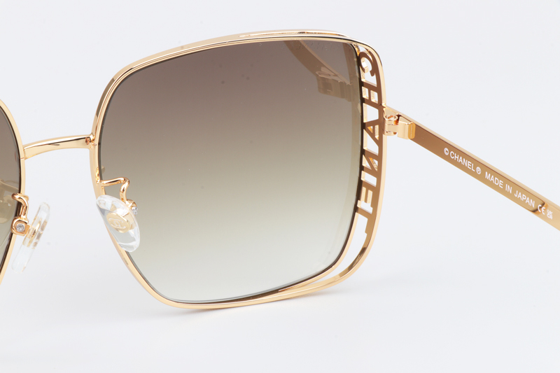 CH4581 Sunglasses Gold Tortoise Gradient Brown