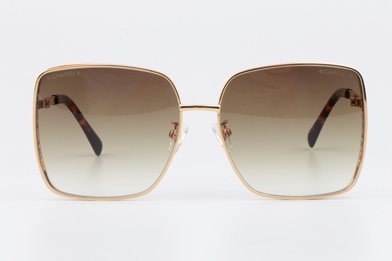 CH4581 Sunglasses Gold Tortoise Gradient Brown