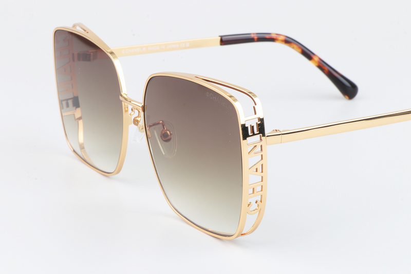 CH4581 Sunglasses Gold Tortoise Gradient Brown