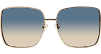 CH4581 Sunglasses Gold White Gradient Blue