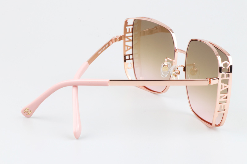 CH4581 Sunglasses Rose Gold Gradient Brown