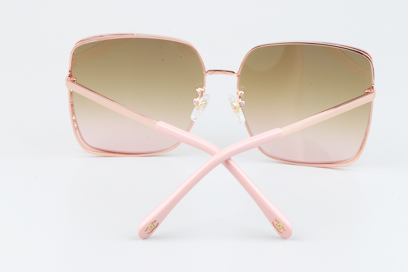 CH4581 Sunglasses Rose Gold Gradient Brown