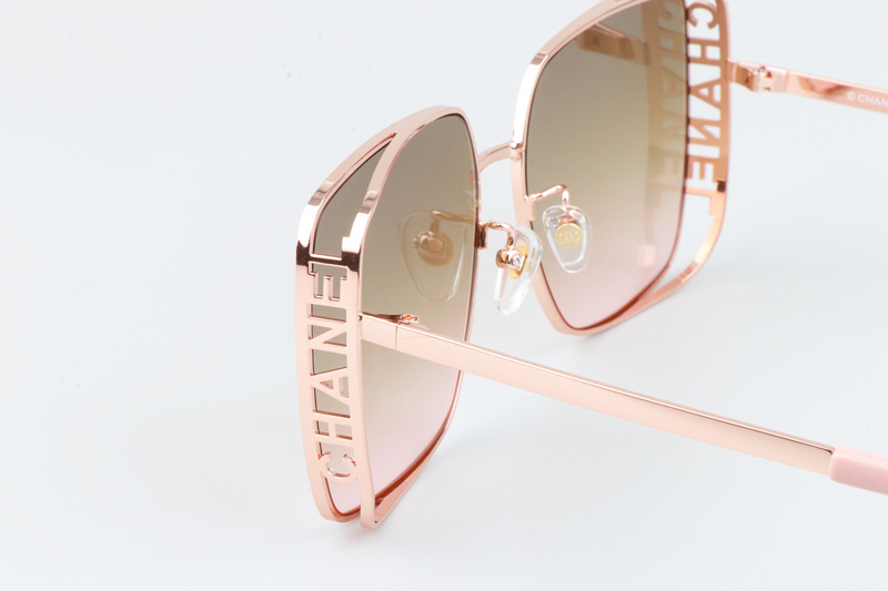 CH4581 Sunglasses Rose Gold Gradient Brown