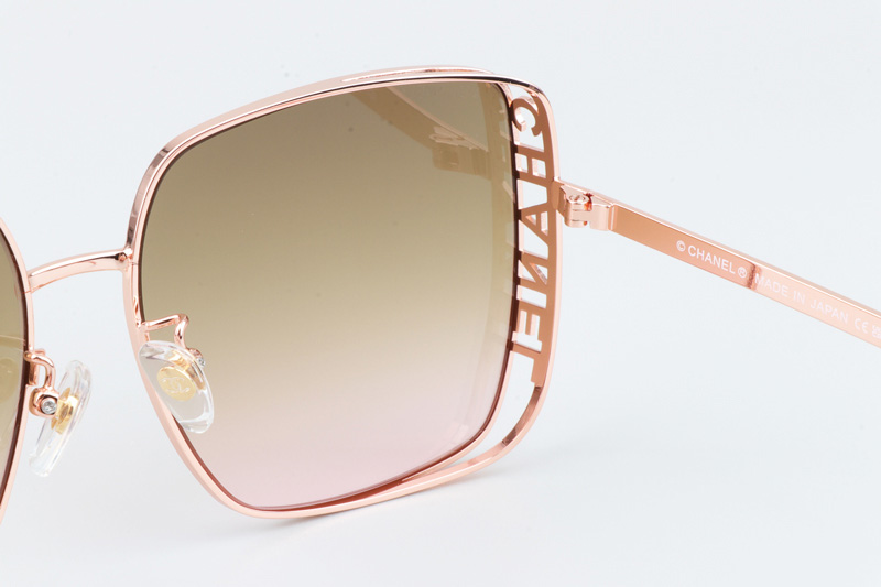 CH4581 Sunglasses Rose Gold Gradient Brown