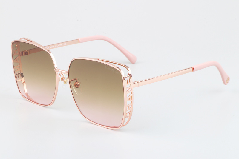 CH4581 Sunglasses Rose Gold Gradient Brown