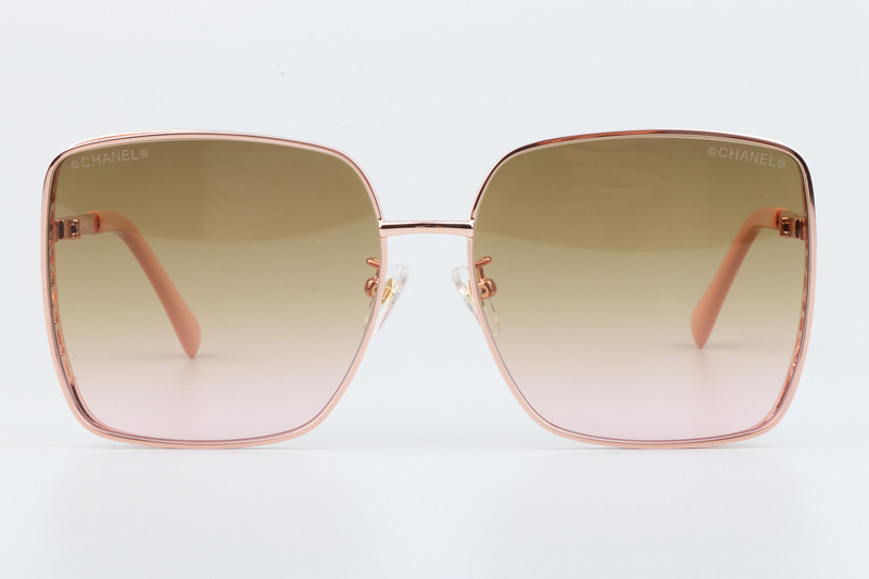 CH4581 Sunglasses Rose Gold Gradient Brown