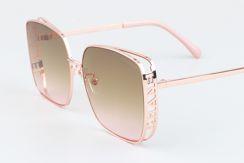 CH4581 Sunglasses Rose Gold Gradient Brown