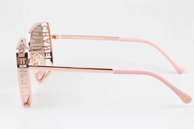 CH4581 Sunglasses Rose Gold Gradient Brown