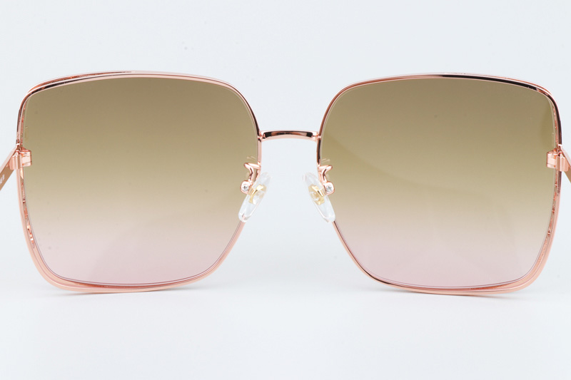 CH4581 Sunglasses Rose Gold Gradient Brown