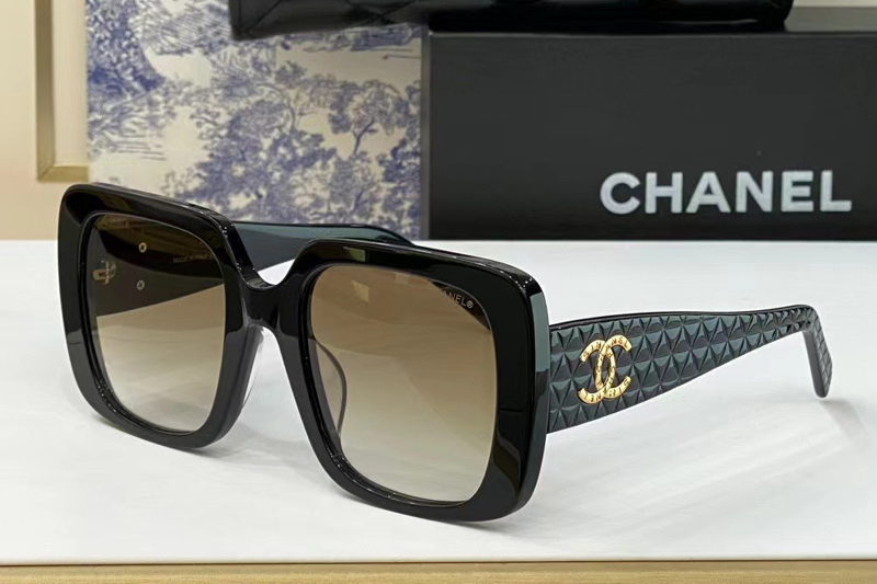 CH5080 Sunglasses In Black Gradient Brown