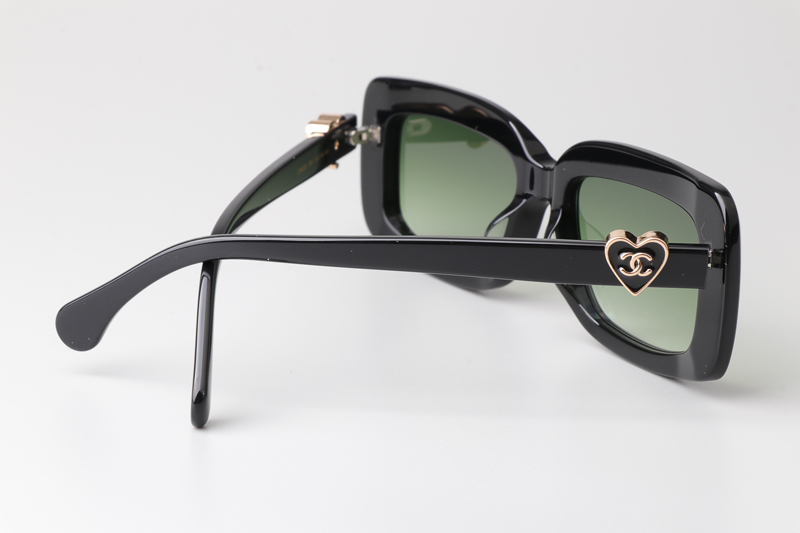 CH5220 Sunglasses Black Gradient Green