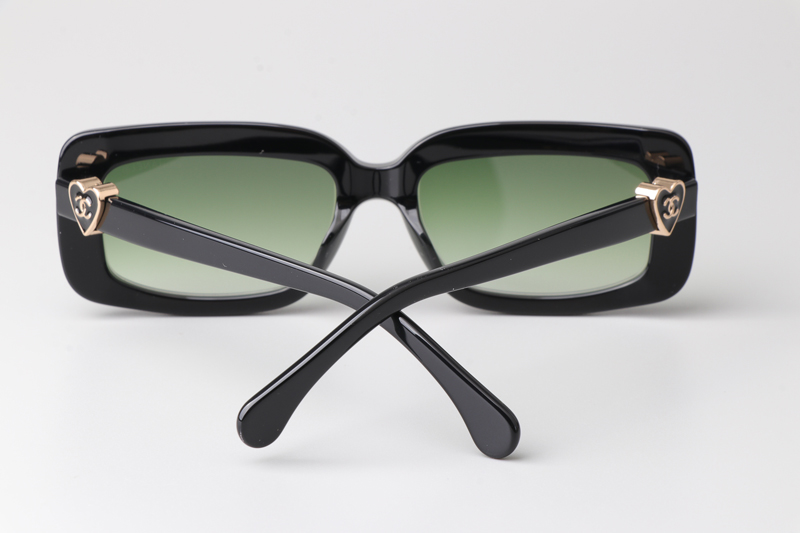 CH5220 Sunglasses Black Gradient Green