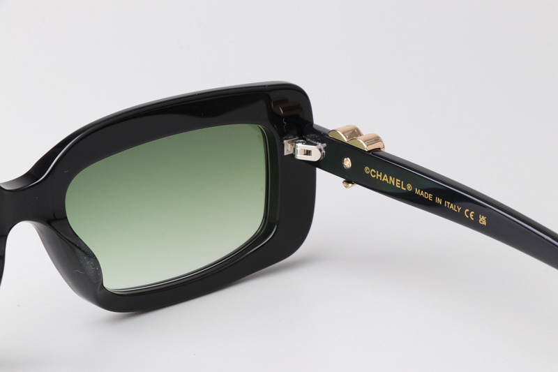 CH5220 Sunglasses Black Gradient Green