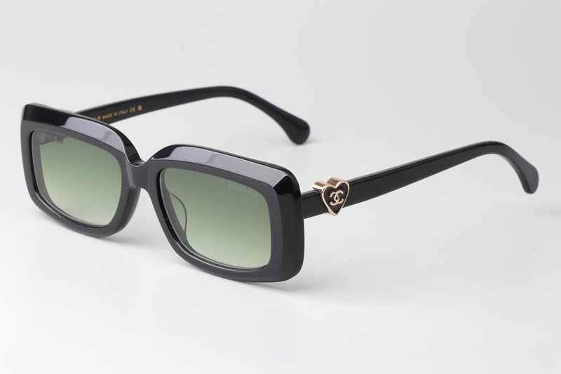 CH5220 Sunglasses Black Gradient Green