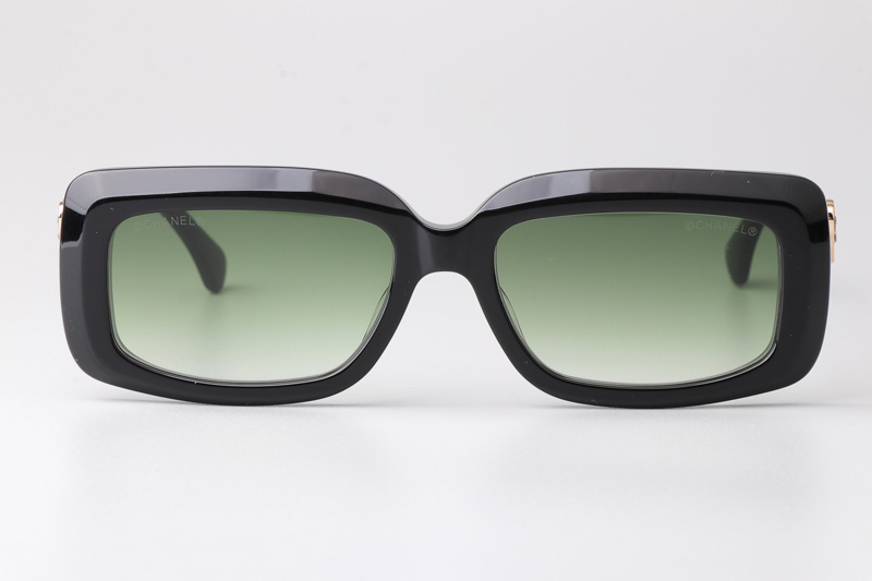 CH5220 Sunglasses Black Gradient Green