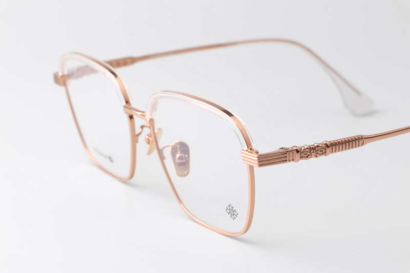 CH5256 Eyeglasses Clear Rose Gold