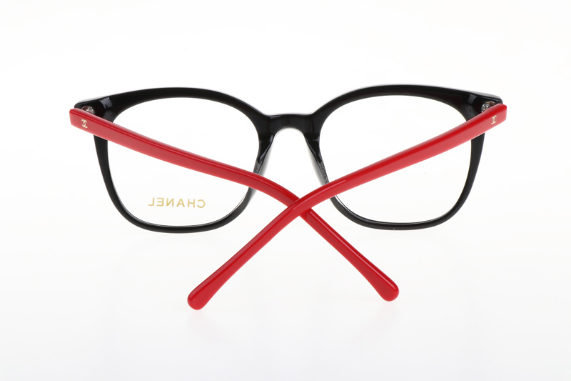 CH5392-A Eyeglasses In Black Red