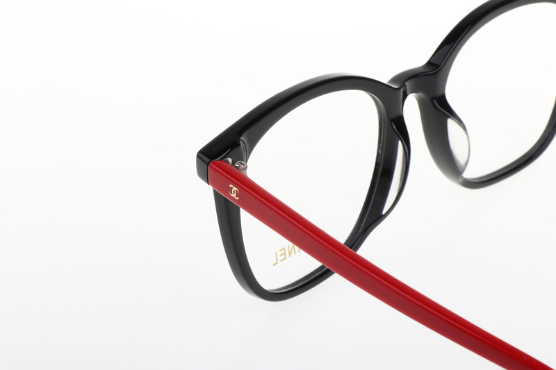 CH5392-A Eyeglasses In Black Red