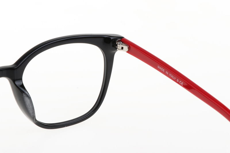 CH5392-A Eyeglasses In Black Red