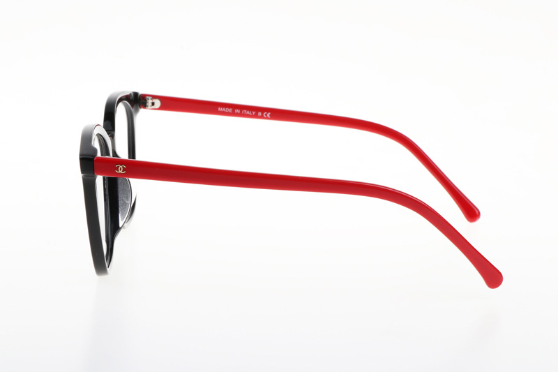 CH5392-A Eyeglasses In Black Red