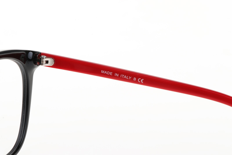 CH5392-A Eyeglasses In Black Red