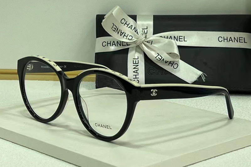 CH5414 Eyeglasses In Black White
