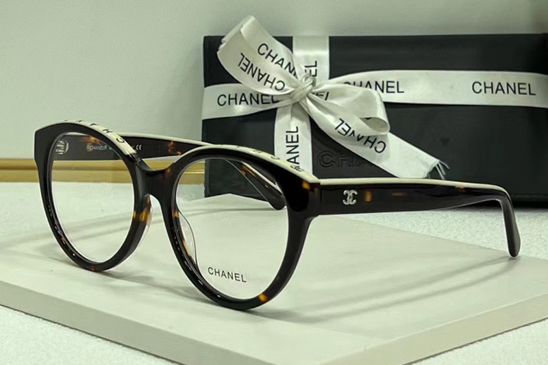 CH5414 Eyeglasses In Tortoise White