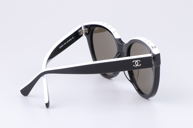 CH5414 Sunglasses Black White Gray