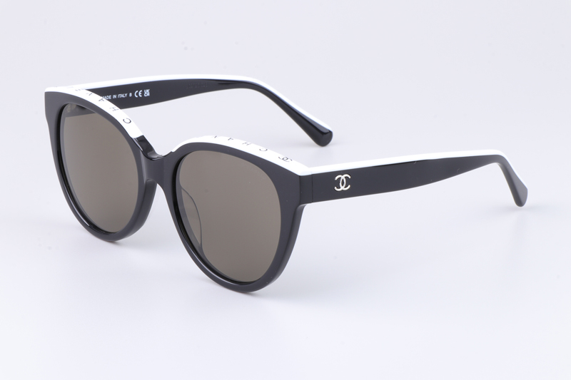 CH5414 Sunglasses Black White Gray