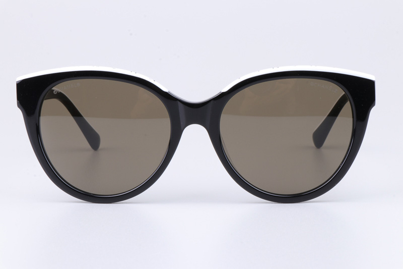 CH5414 Sunglasses Black White Gray