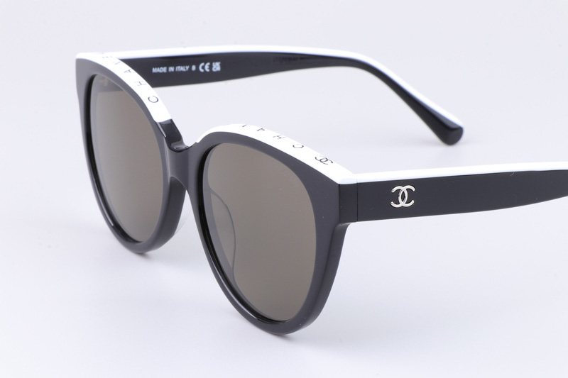 CH5414 Sunglasses Black White Gray