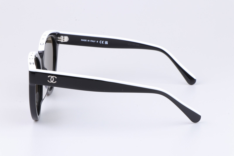 CH5414 Sunglasses Black White Gray