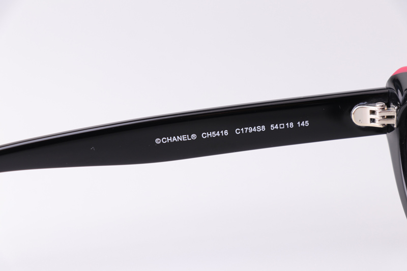 CH5416 Sunglasses Black Red Gradient Gray
