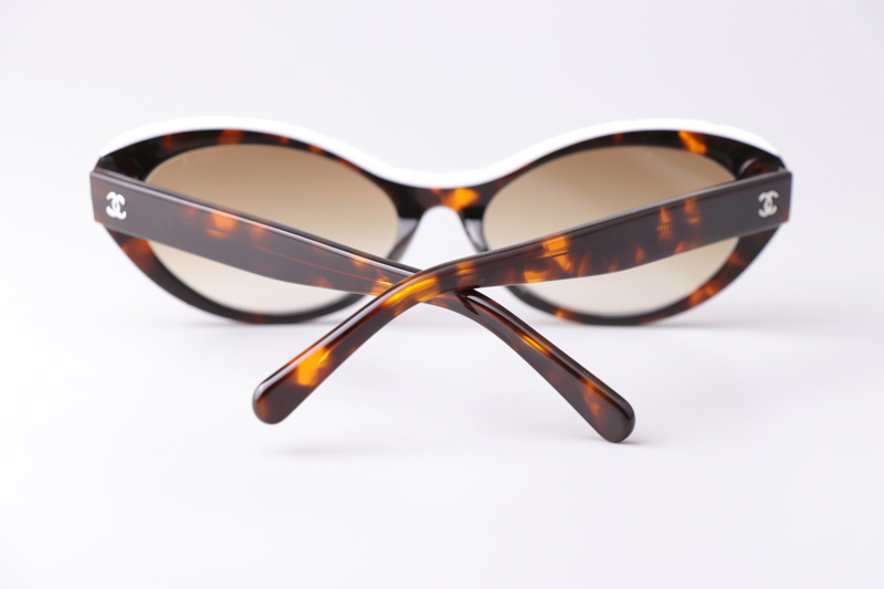 CH5416 Sunglasses Tortoise White Gradient Brown