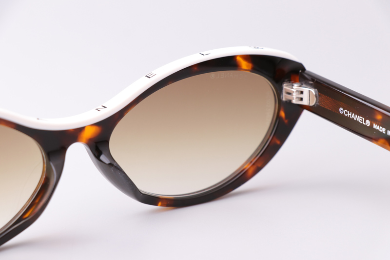 CH5416 Sunglasses Tortoise White Gradient Brown