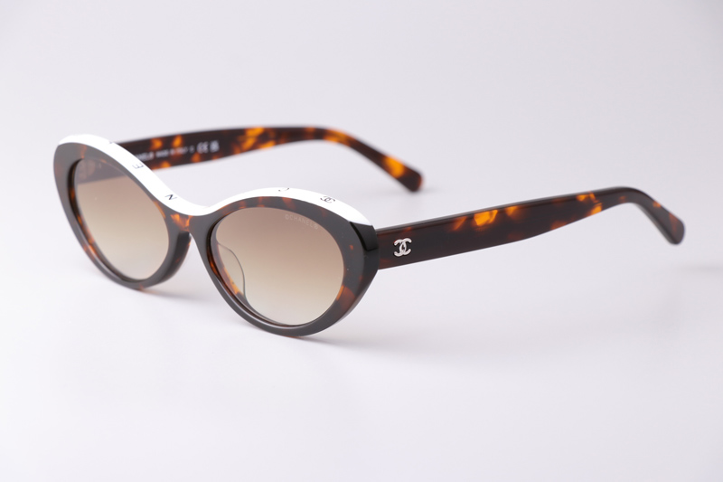 CH5416 Sunglasses Tortoise White Gradient Brown