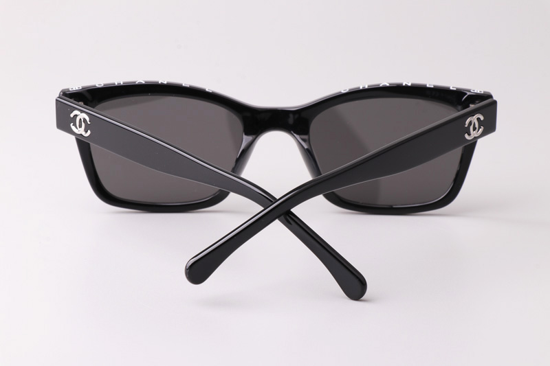 CH5417 Sunglasses Black Silver Gray