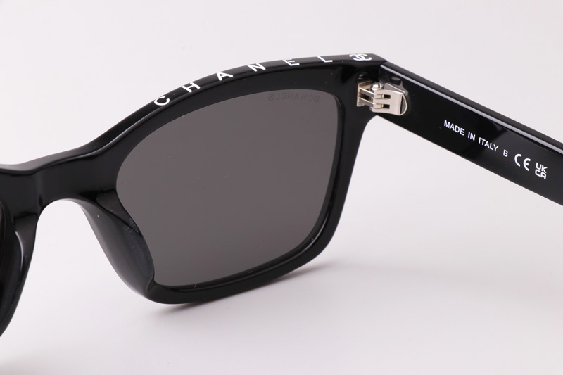 CH5417 Sunglasses Black Silver Gray