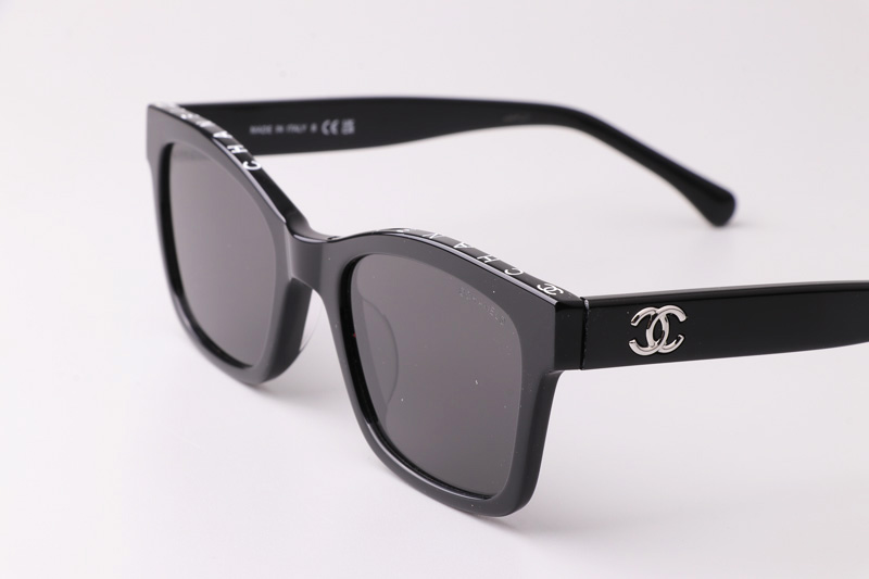 CH5417 Sunglasses Black Silver Gray